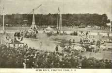 1915 ca. AUTO RACE TRENTON FAIR, NJ postcard front screenshot