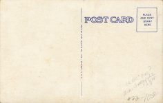 1927 ca. MINN Starbuck STARBUCK OIL COMPANYS FILLING STATION 452 30 postcard back