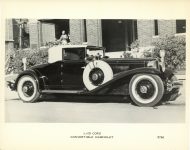 1929 1932 IND CORD L 29 CORD CONVERTIBLE CABRIOLET 0766 10″x8″ photo Geo b