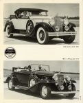 1930 PACKARD 740 and 1932 CADILLAC v 8 964 8×10 photo Geo