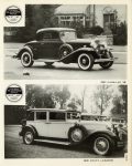 1932 CADILLAC V8 and 1929 STUTZ LEBARON 564 8×10 photo Geo
