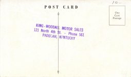1941 CHRYSLER THUNDERBOLT The Car of the Future postcard back
