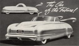 1941 CHRYSLER THUNDERBOLT The Car of the Future postcard front