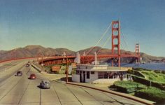 1950 ca. CAL San Francisco GOLDEN GATE BRIDGE postcard front
