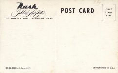 1952 Nash Rambler Country Club postcard back