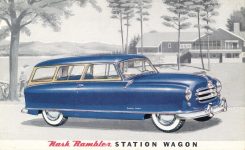 1952 Nash Rambler STATION WAGON postcard front