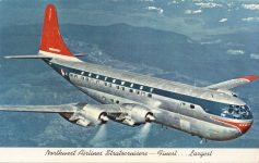 1953 4 10 Northwest Airlines Stratocruisers Finest Largest postcard front