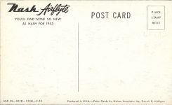 1953 Nash Rambler Convertible postcard back