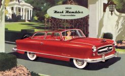 1953 Nash Rambler Convertible postcard front