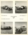 1961 GLENVIEW CONCOURS CLASSIC SALON 1929 PACKARD 640 and 1934 DUSENBERG and 1928 SUNBEAM SUPER SPORT 1927 BALLOT 8″×10″ photo a Geo