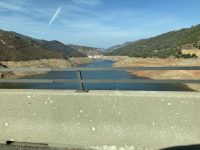 2021 9 23 Driving from Columbia CAL to Ironstone Concurs Lake Melones VERY low water
