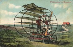 1900 ca. D Equevilley’s Aeroplane postcard front