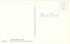 1908 MAXWELL Auto postcard back