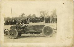 1910 ca. Mystery racer Ault South Bend, IND RPPC Geo front