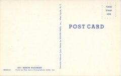 1911 MERCER Raceabout postcard back