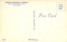 1912 MERCER Sandwich, MASS postcard back
