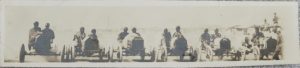 1912 ca. Antique Photo Early 6 Car Automobile Race Riding Mechanic Indie 500 Grand Prix front screenshot