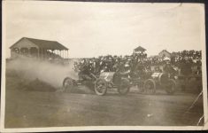 1913 ca. Fairgrounds Race Track Grand Prix Car IONA, Minnesota RPPC front screenshot