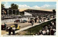 1914 Indy 500 RPPC Postcard 1914 Just Before the Start front screenshot