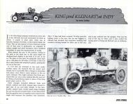 1914 KING Indy 500 KING and KLEINART at INDY By Jerry Gebby ANTIQUE AUTOMOBILE Jan-Feb 1994 11″×8.5″ Geo page 10