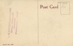 1915 ca. STUDEBAKER CORPORATION South Bend, IND postcard back