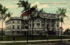 1915 ca. Tonawanda, NY Felton High School EEJ design postcard front