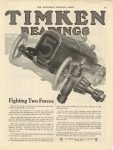 1918 6 15 TIMKEN BEARINGS Fighting Two Forces THE SATURDAY EVENING POST ad 11″×14″ page 1043