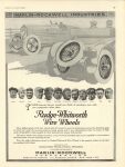 1920 2 MARLIN ROCKWELL INDUSTRIES Rudge-Whitworth Wire Wheels ad MOTOR LIFE INCLUDING MOTOR PRINT 9.5″×12.5″ page 23