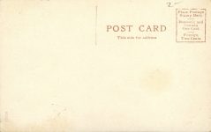 1920 ca. Niagara Falls, NY WINTER SCENE PROSPECT PARK postcard back