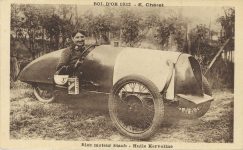1932 ca. BOL D’OR E 1932 Cheret driver French postcard front