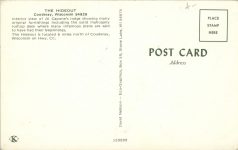 1960 ca Couderay WIS THE HIDEOUT Al Capone postcard back