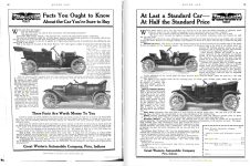 1910 9 1 IND Great Western FORTY ad MOTOR AGE GoogleBooks pages 86 & 87