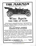 1910 9 1 IND MARMON Wins Again THIS TIME AT ELGIN ad MOTOR AGE GoogleBooks page 92