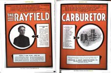 1910 9 1 RAYFIELD CARBURETOR ad MOTOR AGE GoogleBooks pages 56 & 57