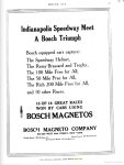 1910 9 8 BOSCH Indy 500 Indianapolis Speedway Meet A Bosch Triumph ad MOTOR AGE GoogleBooks page 97