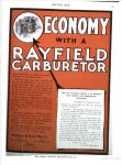 1910 9 8 RAYFIELD Carbuetor ECONOMY WITH A color ad MOTOR AGE GoogleBooks page 61