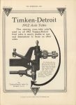 1911 9 6 Timken-Detroit 1912 Axle Talks ad THE HORSELESS AGE 9″×12″ page 11