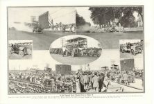 1911 Elgin Races At the National Stock Chassis Races at Elgin, ILL MARION & Monson photos 13.5″×9″ page 2x