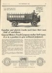 1912 2 21 GMC Gasoline and electric trucks ad THE HORSELESS AGE 9″×12″ page 37