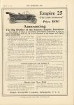 1912 3 13 IND EMPIRE 25 The Little Aristocrat Price $850 ad THE HORSELESS AGE 9″×12″ page 33