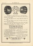 1912 3 13 TIMKEN TAPERED ROLLER BEARINGS ad THE HORSELESS AGE 9″×12″ page 41