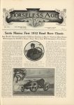 1912 4 24 NATIONAL Santa Monica First 1912 Road Race Classic article THE HORSELESS AGE 9″×12″ page 717