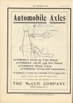 1912 4 3 McCUE Automobile Axles ad THE HORSELESS AGE 9″×12″ page 30
