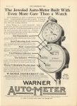 1912 4 3 WARNER AUTO METER ad THE HORSELESS AGE 9″×12″ page 31