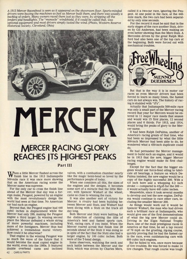 1913 MERCER RACING GLORY REACHES IT'S HIGHEST PEAKS Part 3 Free ...