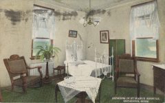 1915 9 10 Rochester, MINN Bedroom in St. Mary’s Hospital front