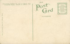 1915 ca. Chalmers Motor Car Co. Detroit, Mich factory postcard back