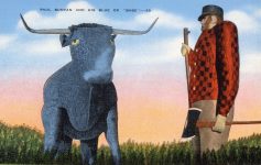 1940 ca. PAUL BUNYAN AND HIS BLUE OX BABE 39 postcard front
