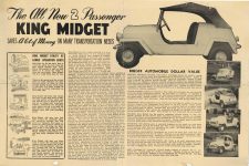 1955 KING MIDGET AMERICA’S New 2 PASSENGER SENSATIONAL SMALL CAR 16.75″×11.25″ back