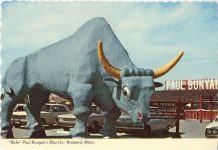 1970 ca. BABE THE BLUE OX Brainerd, MINN 5.75″×4.25″ postcard front